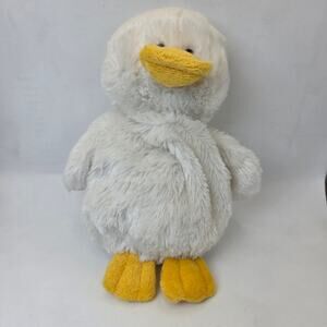 Ganz Plush Duck HM148 White Yellow Stuffed Animal Soft Toy 8 Inch